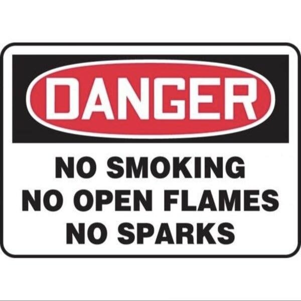Accuform OSHA DANGER SAFETY SIGN NO SMOKING MSMK006VP MSMK006VP - main